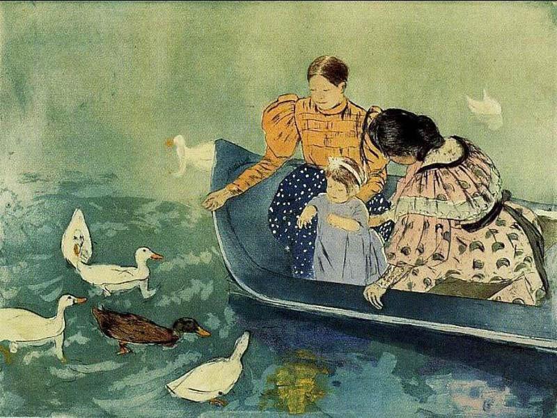 Mary Cassatt Feeding The Ducks